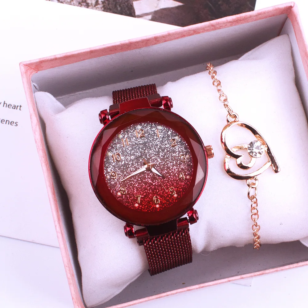 5 Colors Watch Set 2023 Luxury Women Watches Gypsophila Bracelet Ladies Watches Wholesale