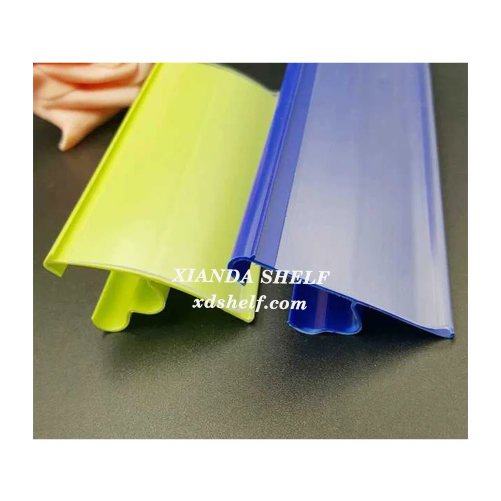 PVC Colorful price tag talker strip price display for supermarket gondola display shelf