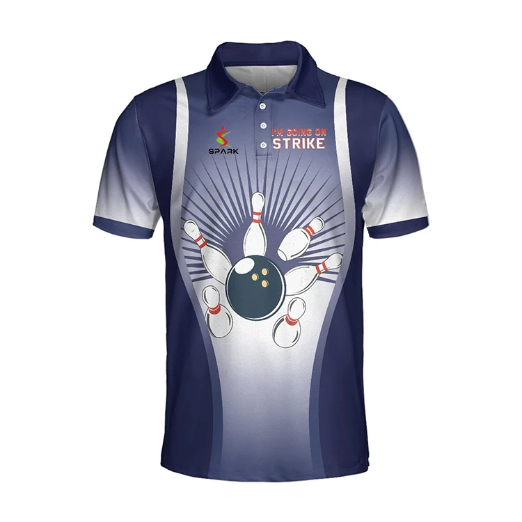 High Quality Breathable Wholesale Bowling Shirts Sublimation Custom Bowling Shirts Polo Shirts