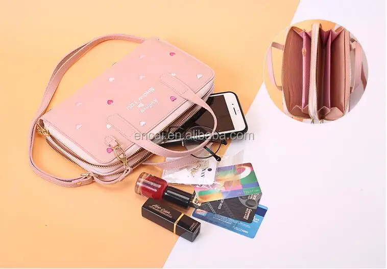 Cute Girls Wallets With Shoulder Strap Lady Phone Bag Women Purse Small Crossbody Purse PU Leather Small Purse for Girls