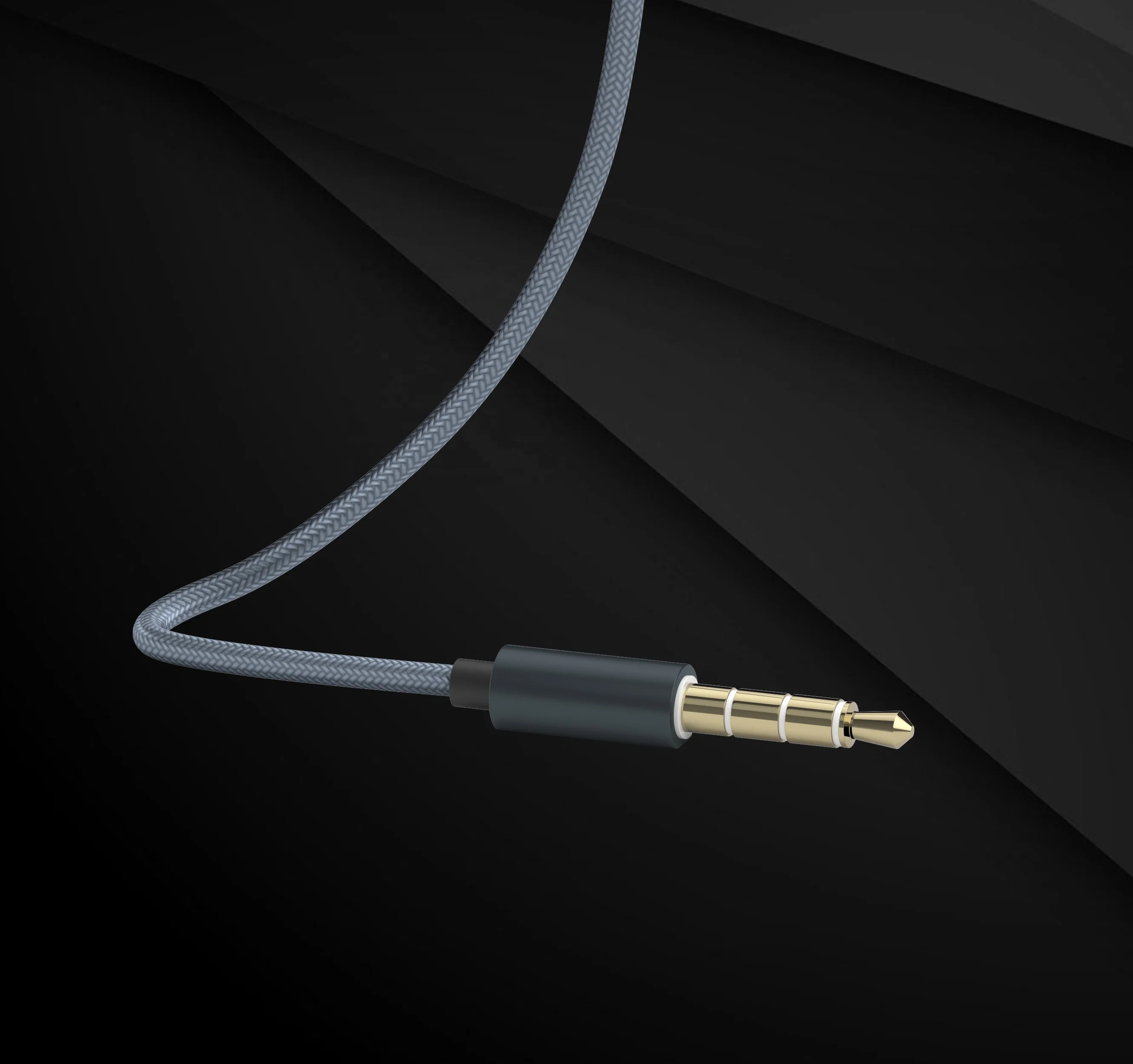 hp  DHE-7003 3.5mm wholesale metal wire-controlled call and music listening subwoofer headset with microphone