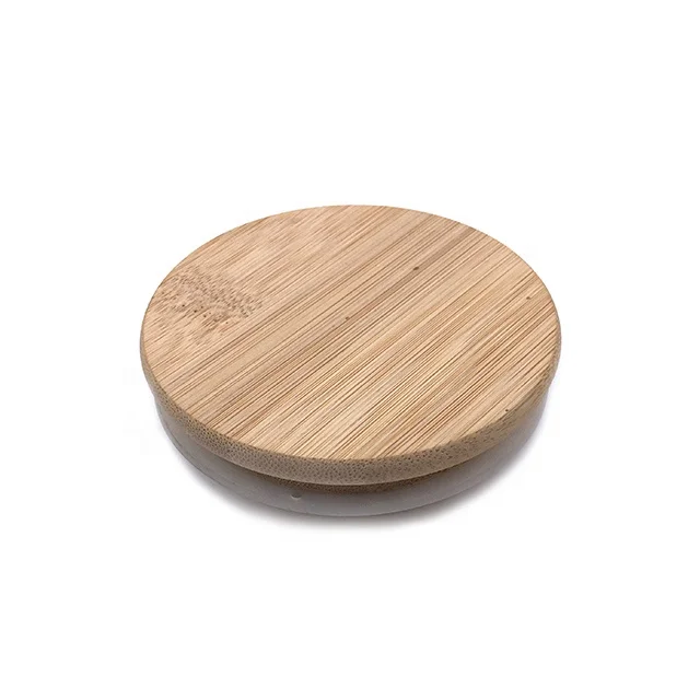 Высококачественные деревянные и бамбуковые крышки под заказ для банок/бутылок для свечей