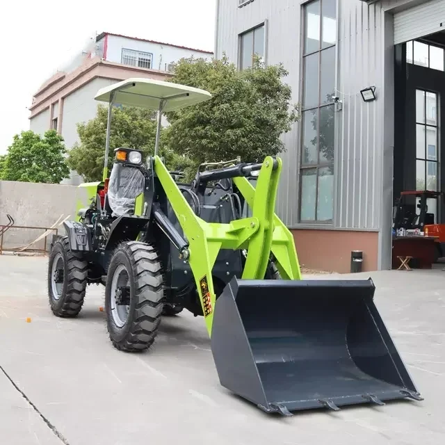 Hot Selling Hebei Custom Vehicle 2 ton Diesel Mini Wheel Loader Mini Front Loader  Small Farming Wheel Loader for Sale