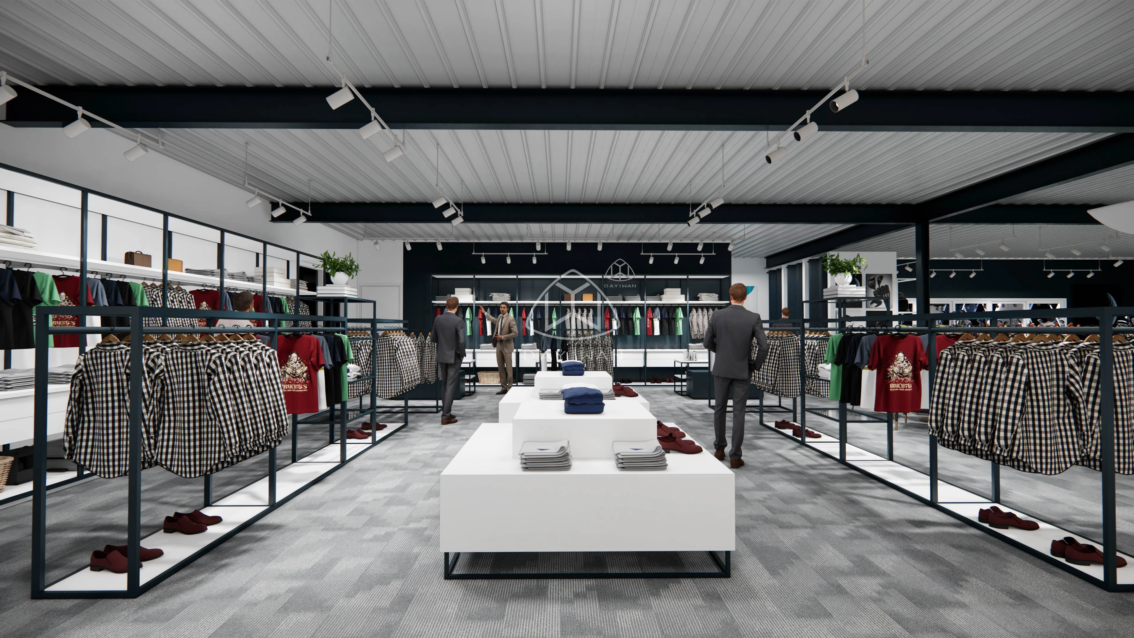 Wholesale High Quality Professional Sports Shop Interior Design Sport Shoe Display Retail Sports Shop Design