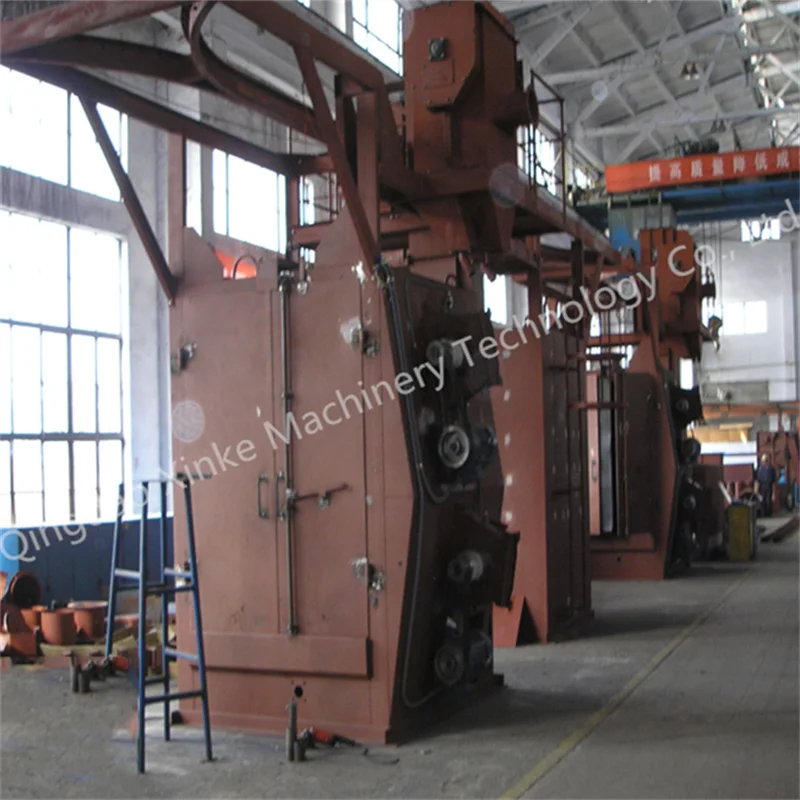 Q37 Series Hook hanger Type Shot Blasting Machinery/Automatic Cleaning Equipment Replace Trolley type Shot Blasting machine