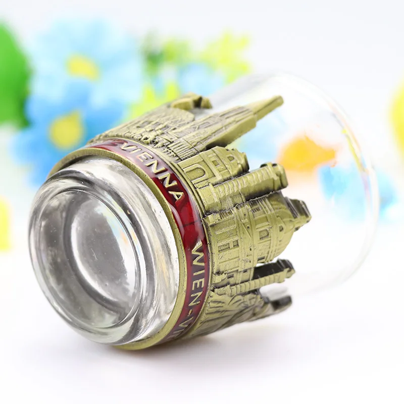 
factory directly fancy divided custom logo metal shot glasses double sided soju vodka tequila 1.5 oz shot glass 