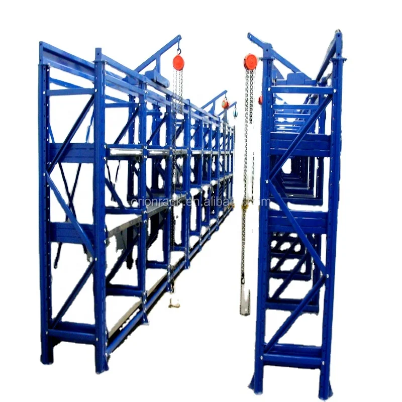 Warehouse heavy duty mold storage racking system