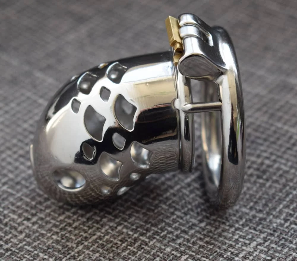 YOCY Fish Mouth Style Stainless Steel Male Chastity Device Cage Bandage Chastity Belt,Sissy chastity cage,chastity cage steel