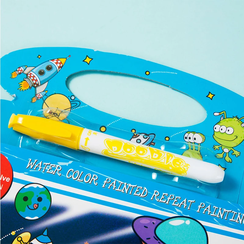 Magic Water Drawing Book With 1 Magic Pen Kids Educational Learning Toy