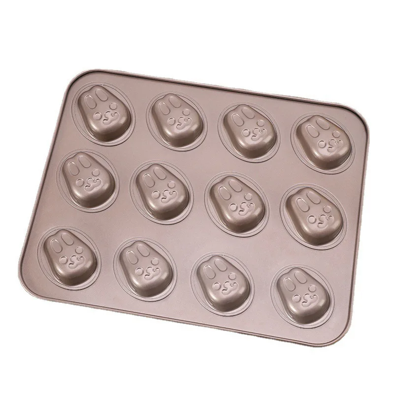 Household Mini Carbon Steel Bunny Meat Floss Cake Cupcake Oven Baking Muffin Mold