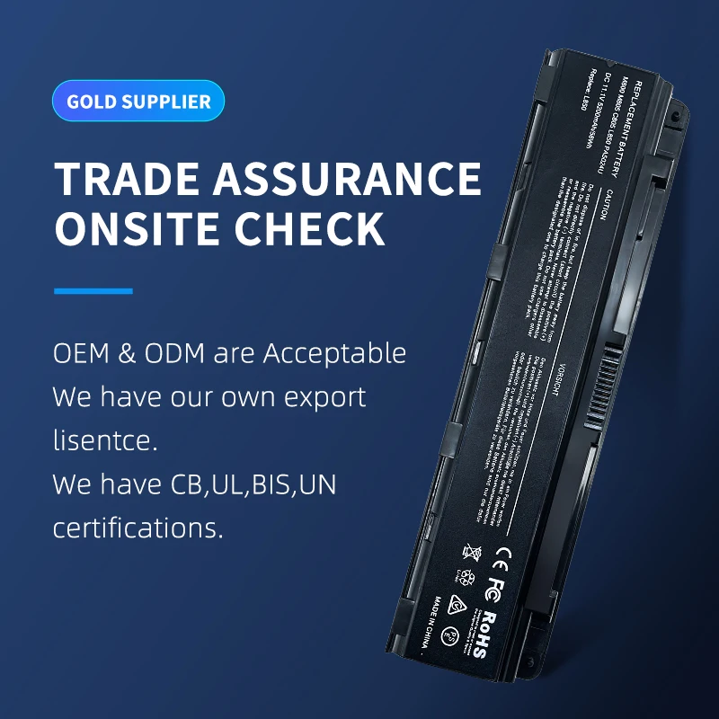 Replacement for toshiba laptop battery l800 battery lapotop c850 toshiba satellite c850 battery m840 price 6 cell sale PA5024U