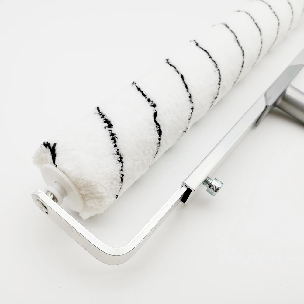 Master M23017 18' Microfiber Epoxy Floor Coating Paint Roller Sleeve Brush with Extendable Roller Frame