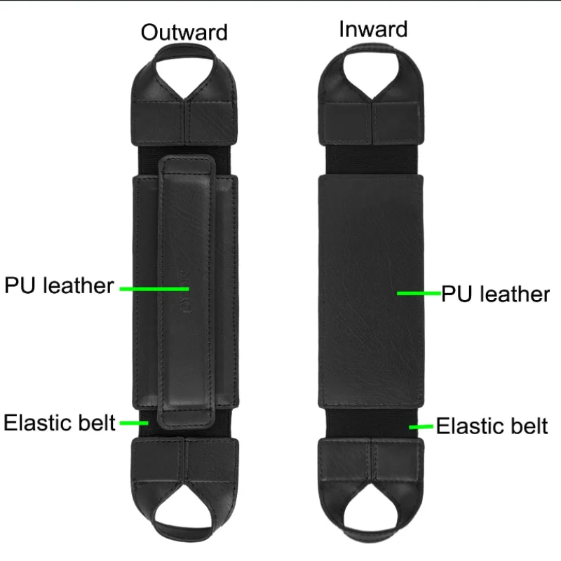 Universal Tablet Hand Strap Holder Leather Handle Grip with Elastic Belt phone finger grip shoulder