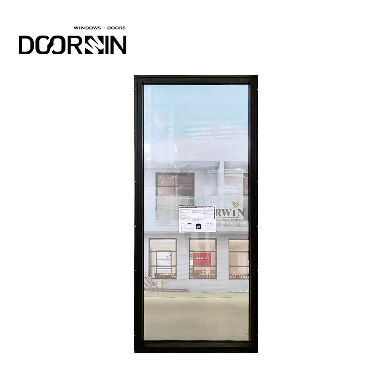 Панорамные тонкие Окна защищенные от взлома устойчивые к урагану узкие алюминиевые окна с наклоном и поворотом