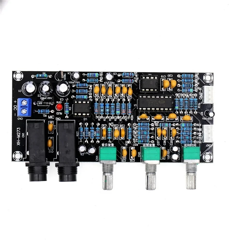 XH-M273 PT2399 Digital Microphone Amplifier Board DC 12-24V NE5532 Pre Amplifier Tone Board  Reverberation Reverb Amplifier