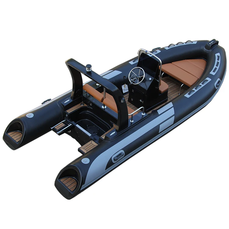 Zhenbo Direct Factory 4.8m Deep V Hull fiberglass Rib 480 Inflatable Boat