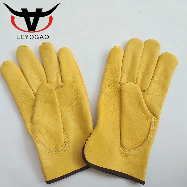 Soft hand job drivers driving furniture leather working gloves
