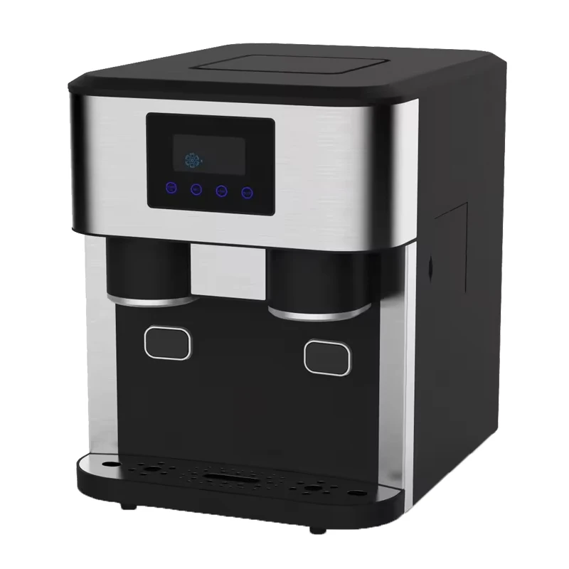 Ice Block Pellet Making Machine Automatic Home Office 18kg Small Countertop Portable Nugget Ice Maker For Commercial Ice Crusher