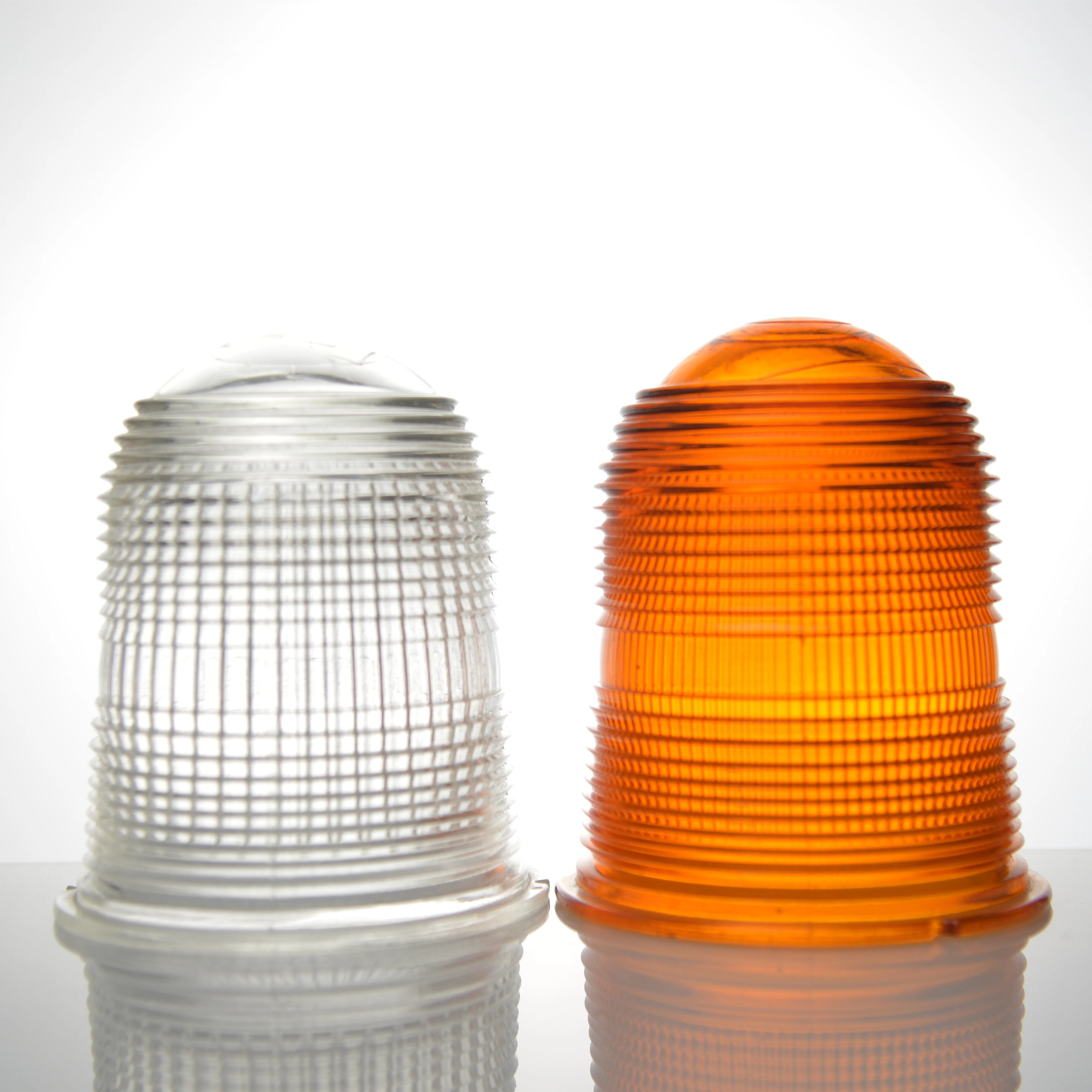 Factory Custom Size Colors Shape Molded Explosion-Proof Warning Lights And Airport Runway Lights Glass Lamp Cover
