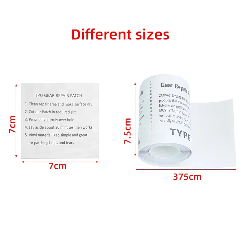 Magical Repair Tape Pool Patch Custom Self Adhesive Tpu Patch For Down Jacket Inflatable Sofa Beach Ball Vinyl Repair Patch