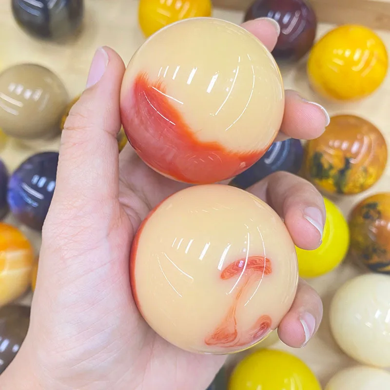 50mm 2PCS/set Beautiful Colors Chinese Health ExerciseHand Movements Relax Yoga Plastics Resin Ball 2pcs/set
