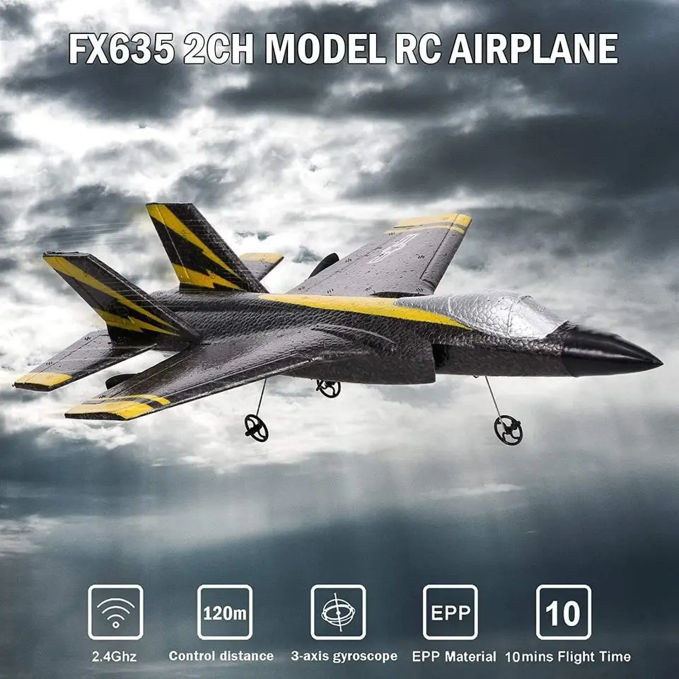 LaiNan FX635 Remote control glider F35 fighter foam toy aircraft Airplane toy model gift for children