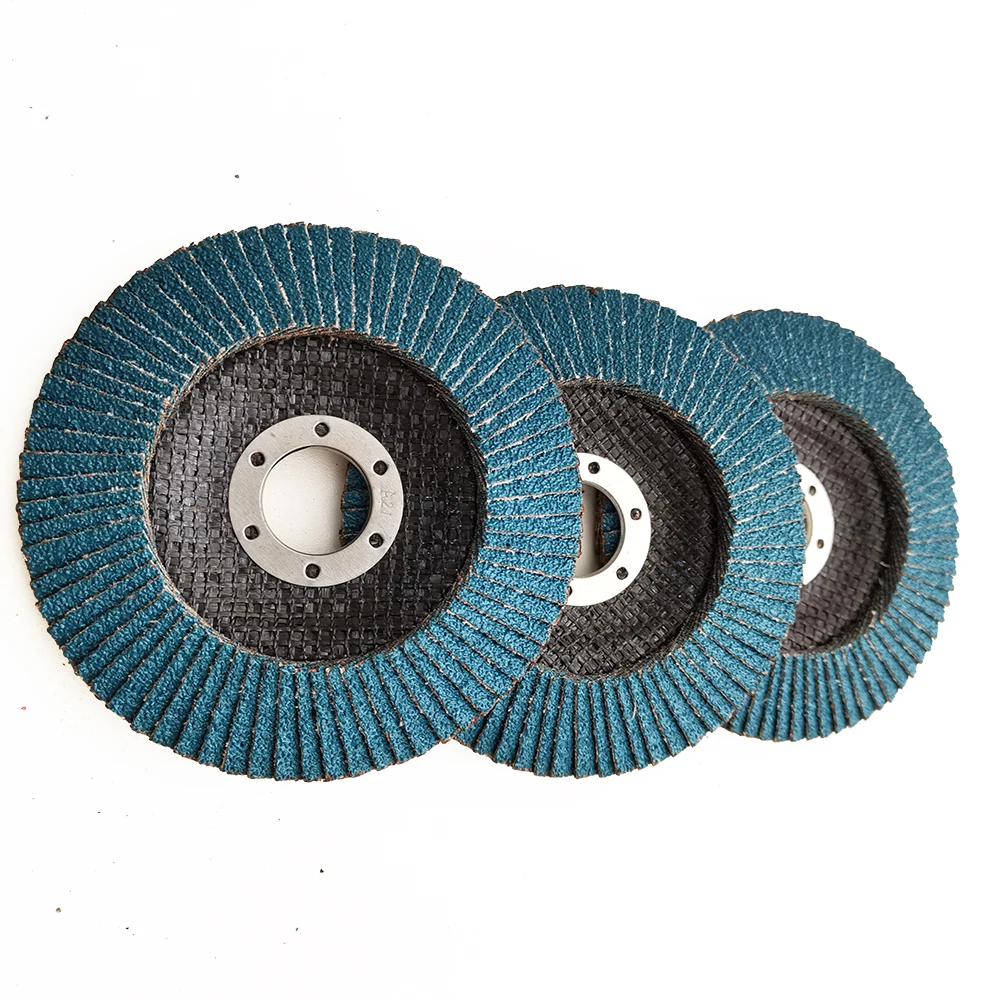 T27 T29 Zirconium Flap Disc Grain 60 115X22Mm Nylon Backing Fast Polishing Europe Quality Flap Disc Grid 80 Stainless Steel