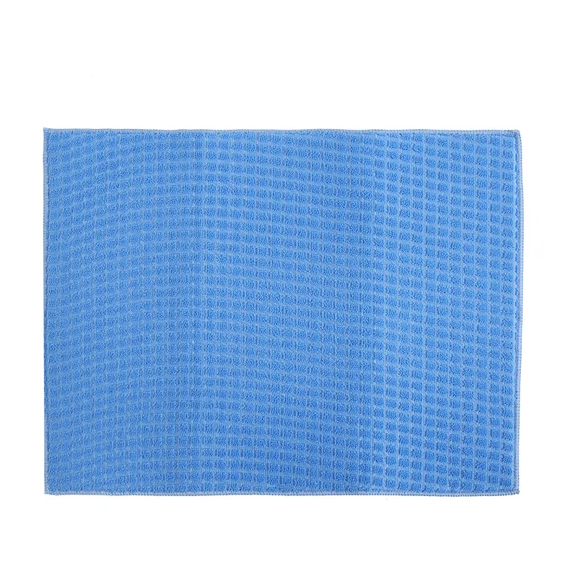 Microfiber dish drying mat Superfine fiber polyester warp knitted grid drying pad compound sponge absorbent table mat