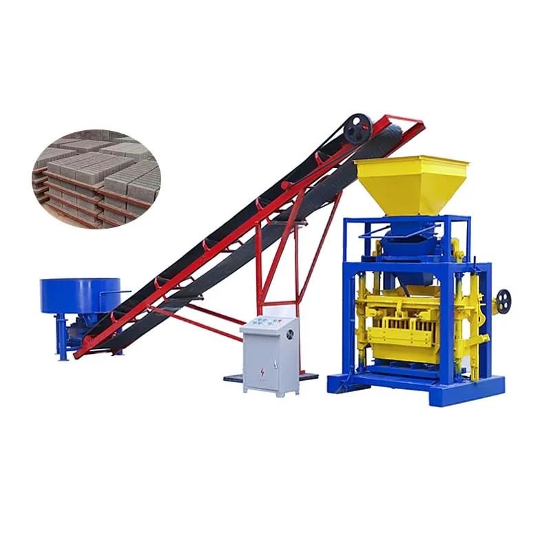 Cement Breeze Block Making Machine QT4-15 Concrete Block Paving Machine in India Germany Technology 1,100*650mm 50-200mm 45-60HZ