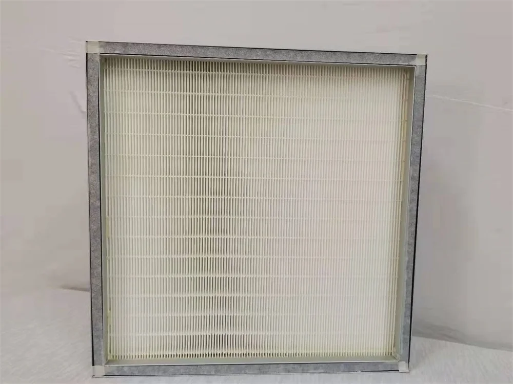 High Efficiency Air HEPA Filter H14 Aluminum / Galvanized Frame for Industry HVAC AHU