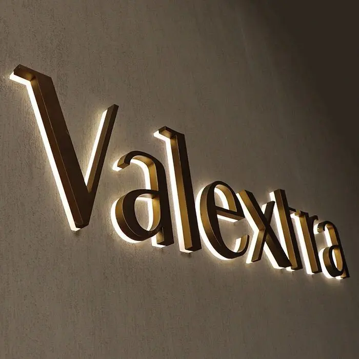 Factory Manufacturing Outdoor Metal Signs Backlit Led Channel Letters 3D Led Letter Signs