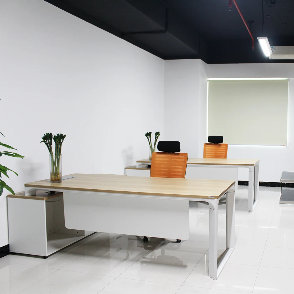 Hot good quality germany bulk office furniture table manager/boss/CEO/supervisor computer desk solid wooden customized