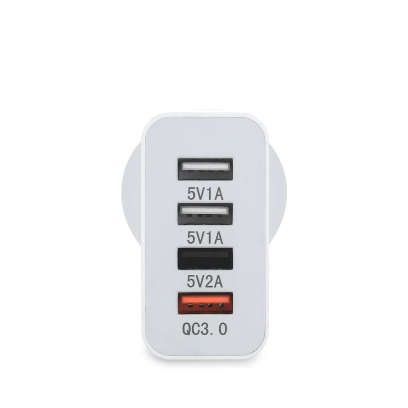 Новая технология быстрой зарядки 3 0 Power Au Plug зарядка Qc несколько портов 4 порта сша Usb настенное зарядное устройство адаптер для