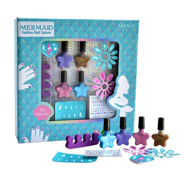 Akiaco kid nail polish private label nail polish set for kids kids nail polish set