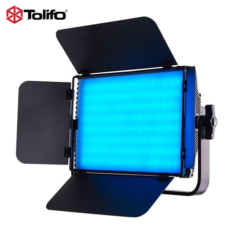Tolifo Factory Photography Lighting Kit 60W RGB LED Video Camera Photo Panel Light 2 Lights Kit with Remote Stand Carry Bag