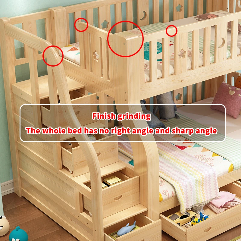 
Adult Double Kids Multifunction Muebles Loft Bunk Bed With Desk And Slide 