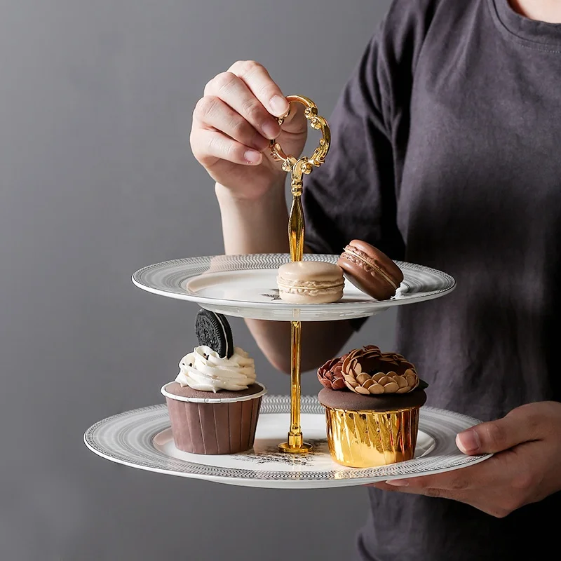 European-style light luxury simple household table setting bone china tableware rice bowl soup spoon dessert rack coffee set