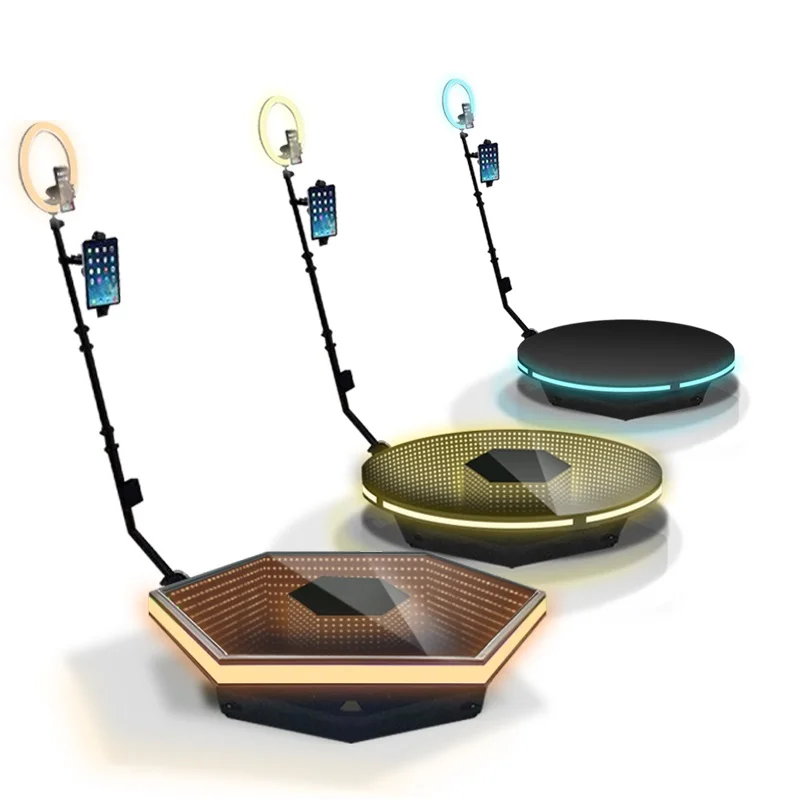 80, 100, 115 cm  Selfie 360 Spinner Platform Party Supply Photobooth Automatic Rotating Camera Video Metal 360 Photo Booth