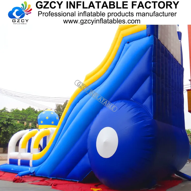Double Track Commercial Climbing Inflatable Bouncer Slide with Arch for Home Use in Water Slides