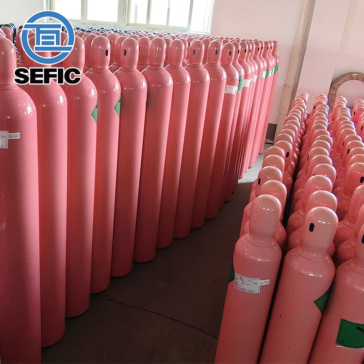 SEFIC 6m3 40L 219mm Helium Gas Cylinder TPED For Party ISO9809-3 Standard Gas Cylinder