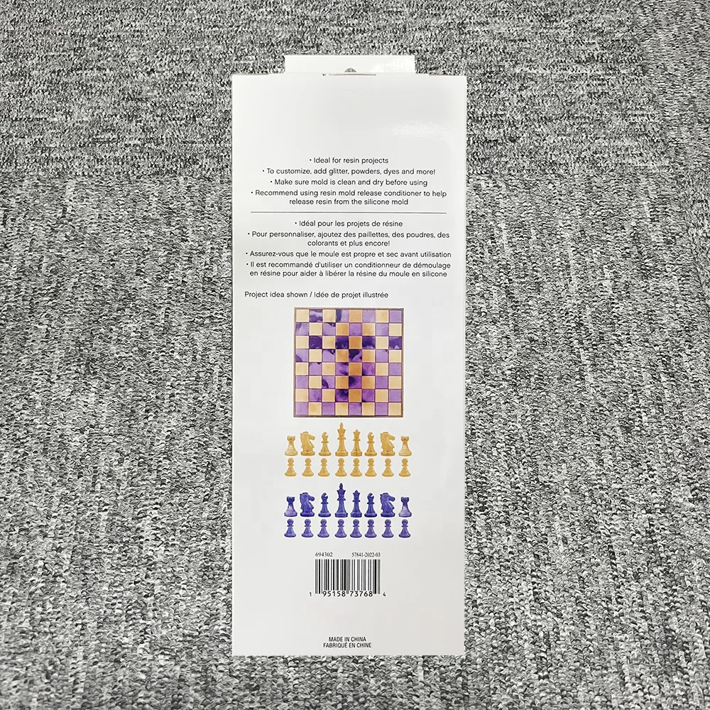 Epoxy Resin Chess set DIY crafts kit Silicone mold Make your own chess toys kit