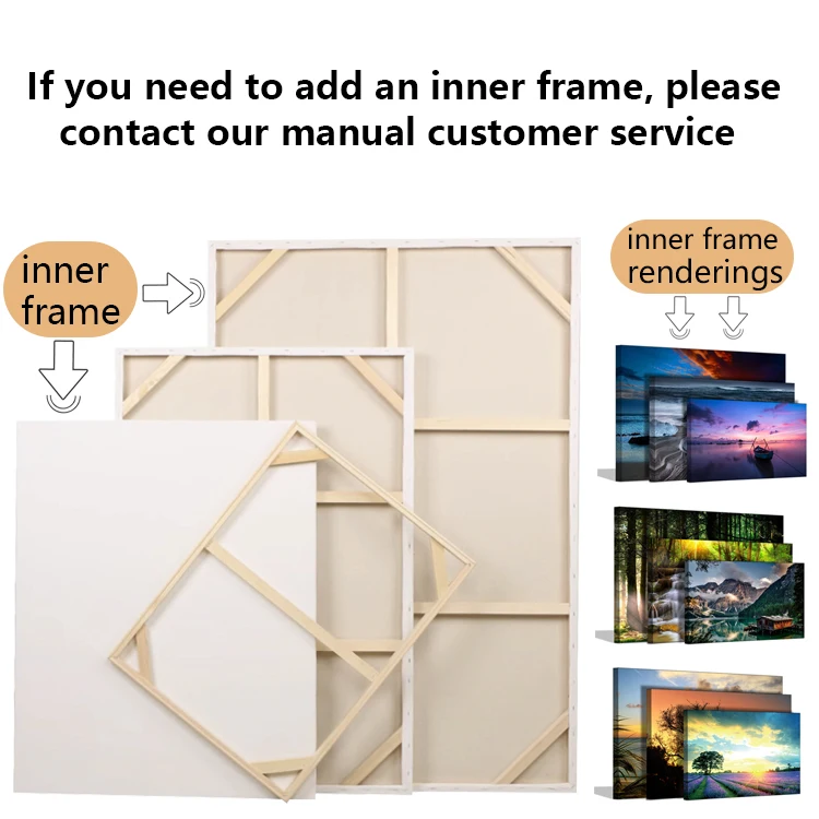 Modern artistic elephant printed canvas painting living room decoration