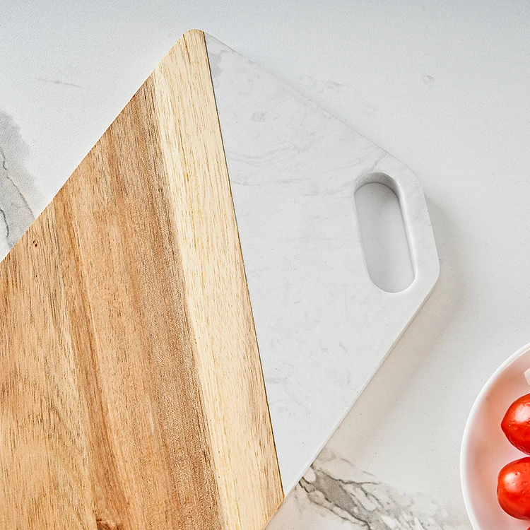 High Quality Acacia Wood Bread Cutting Board Marble Acacia Wood Cheese Cutting Board
