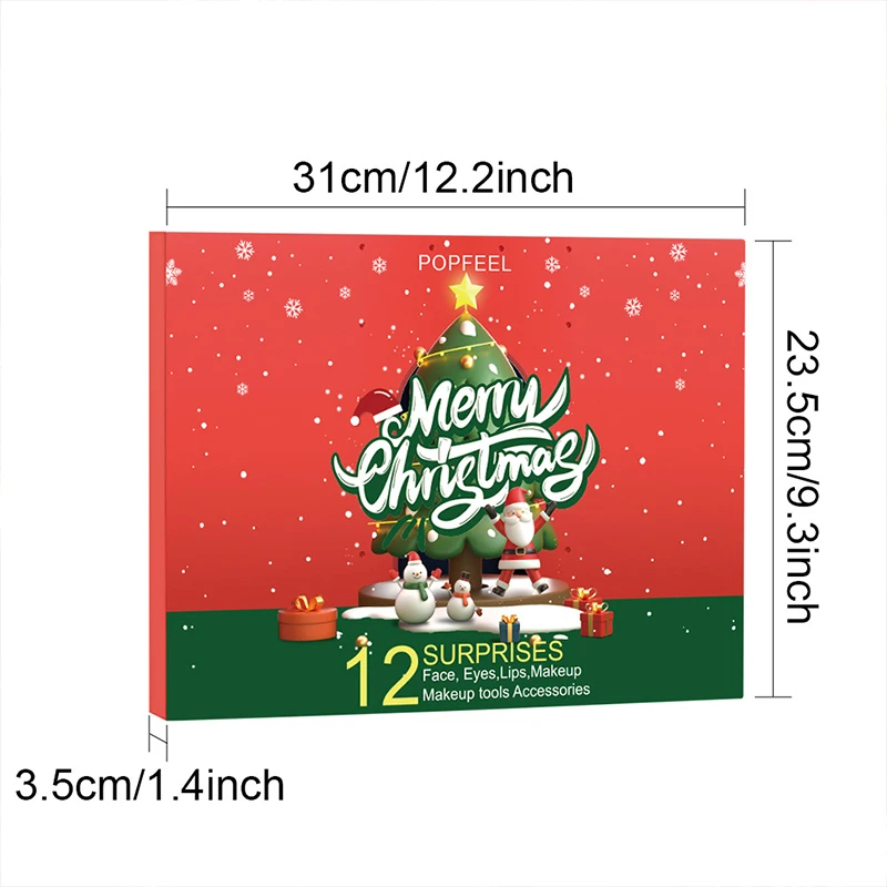 POPFEEL High-quality Makeup Eye Face Lip Makeup Eye Shadow Plate Christmas Cosmetics Set Combination