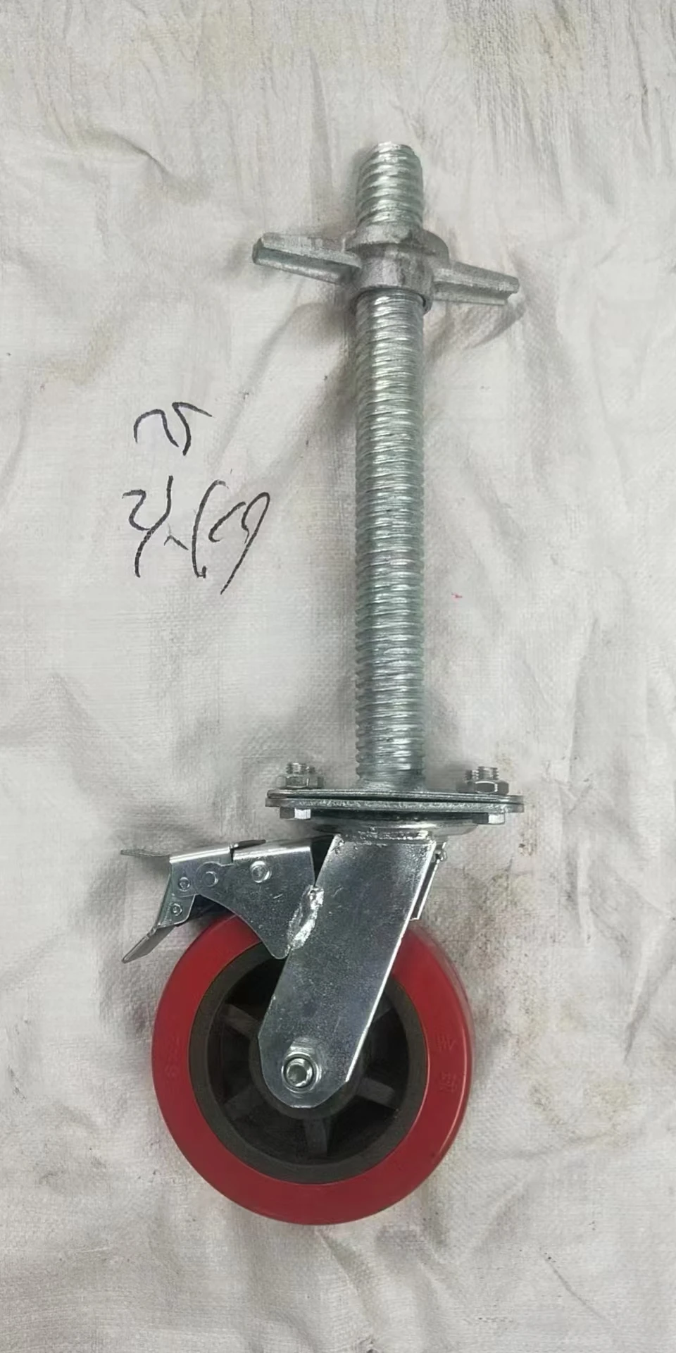 Hot Sale Caster wheels with Jack Base 9/8 inch Caster With Brake for Mobile Scaffolding