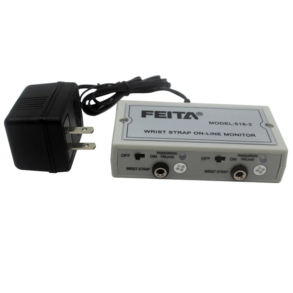 518-2 Auto-alarm Wrist Online Monitors, Anti Static esd WristStrap Tester, ESD Wrist Band Anti-static Detector