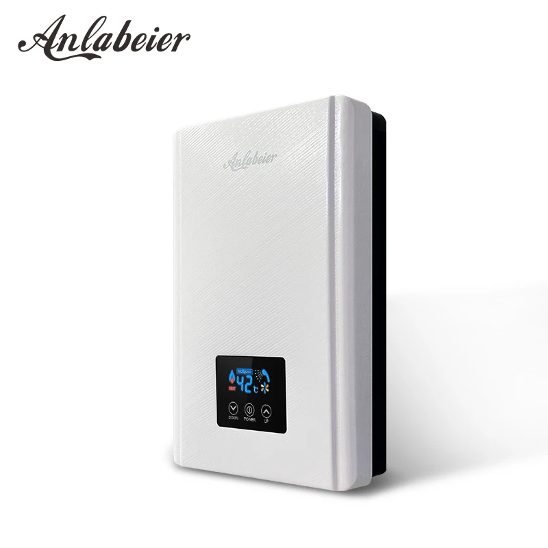 portable wall mounted endless 220v 5.5kw bathroom electric instant shower mini anlabeier water heater