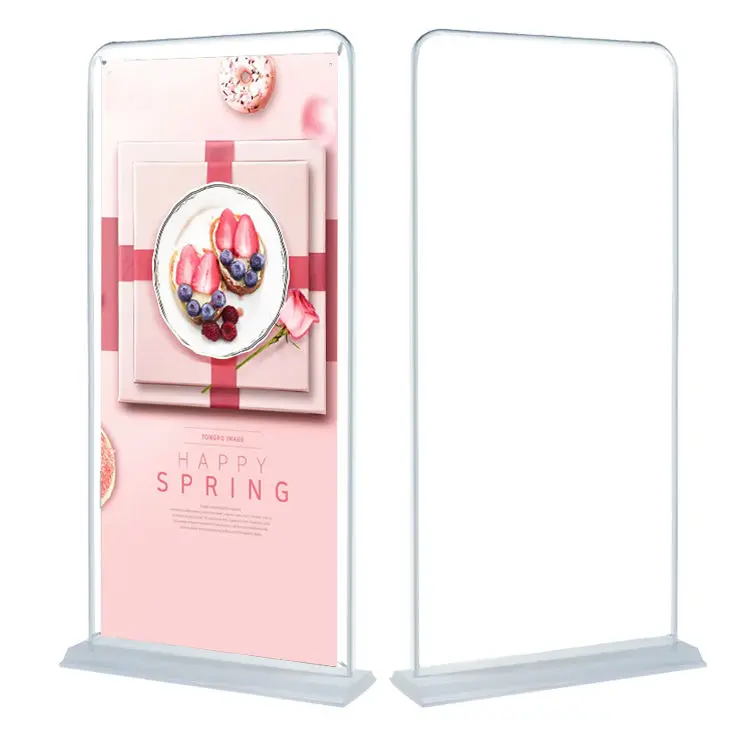 Hanging Picture Metal Frames Display Door Shape Banner Stand