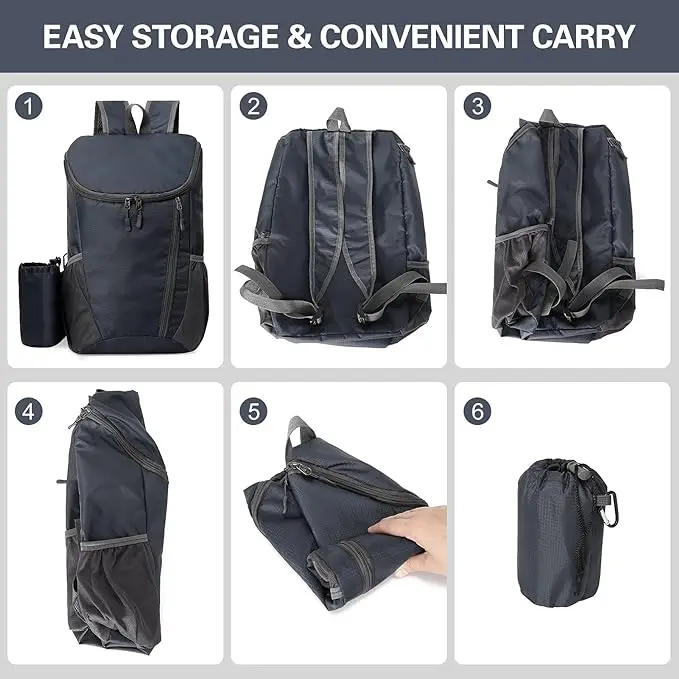 NPOT Hiking Backpack Large Capacity Folding Bag Lightweight Waterproof Outdoor Travel Bag