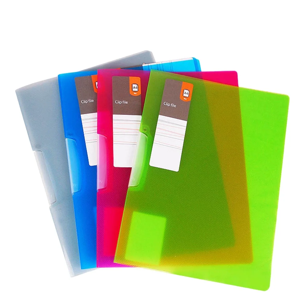 Office Wisdom A4 PP plastic Rotary clip file folder Rotary clip report folder cover with swing clip file